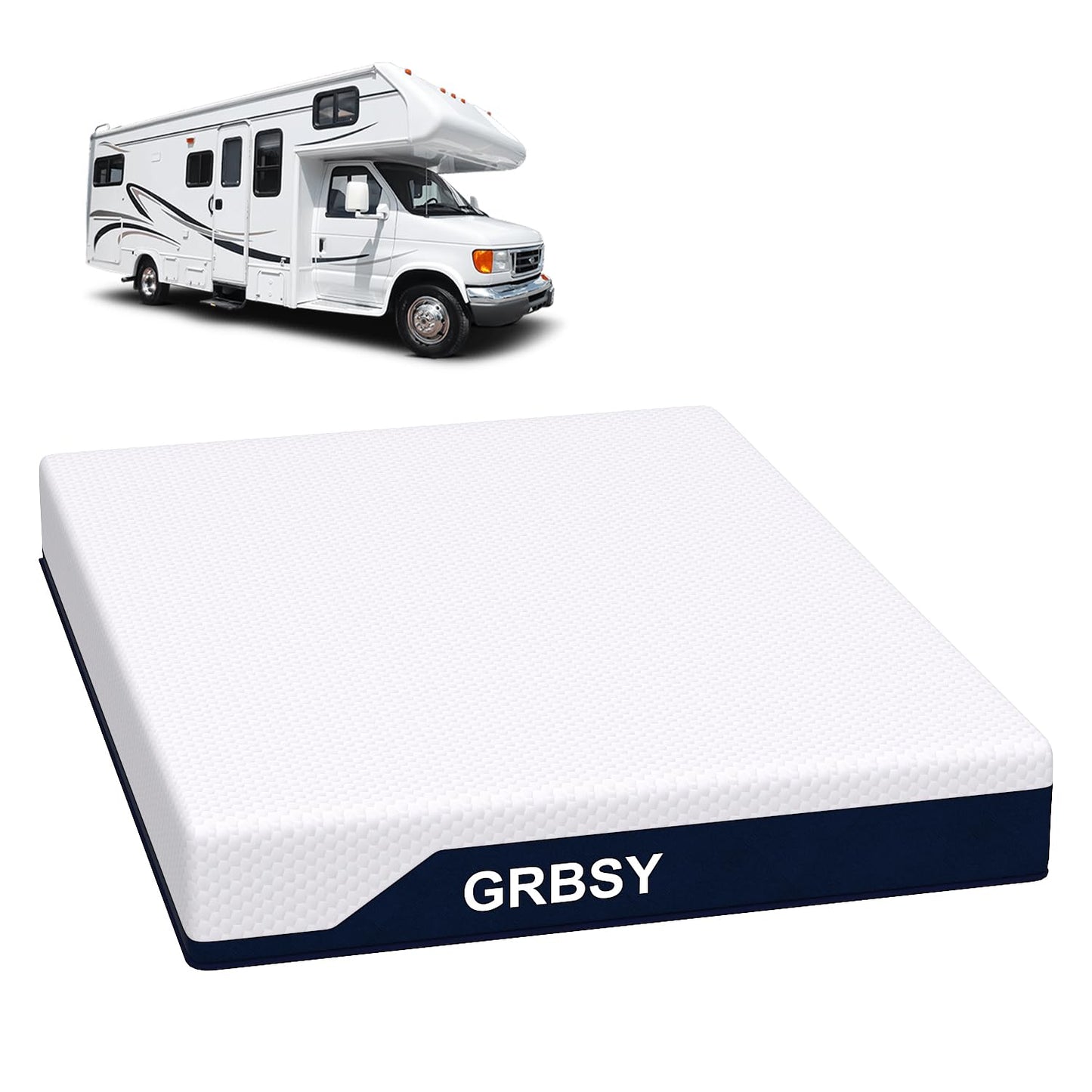 12 Inch RV Mattress Short Queen, Cooling Gel Memory Foam Mattress, Pressure Relief, Firm Feel, Washable IceSik Cover, Mattress in a Box, Motion Isolation, Fiberglass Free, Certified Safe Foams, 60x75
