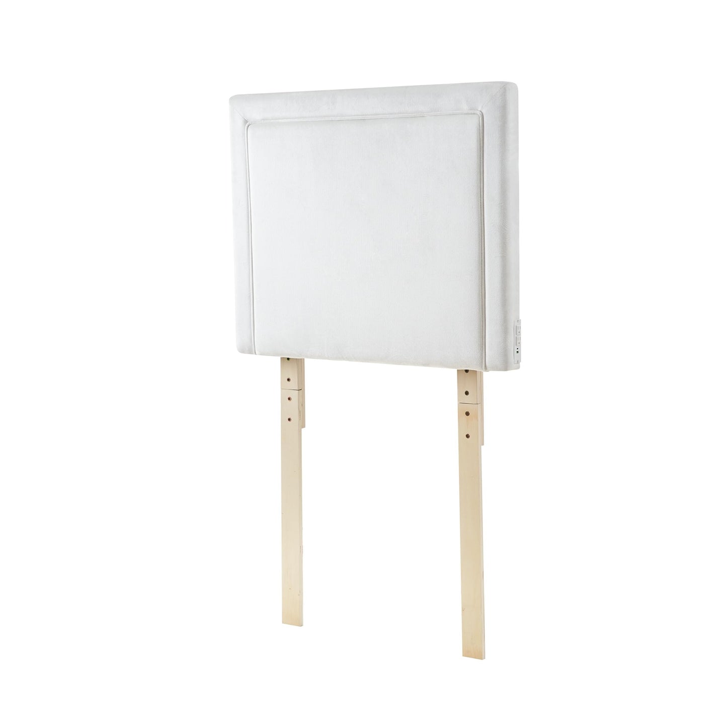 Tavira Allure® College Dorm Outlet Headboard with Legs - Corded - White
