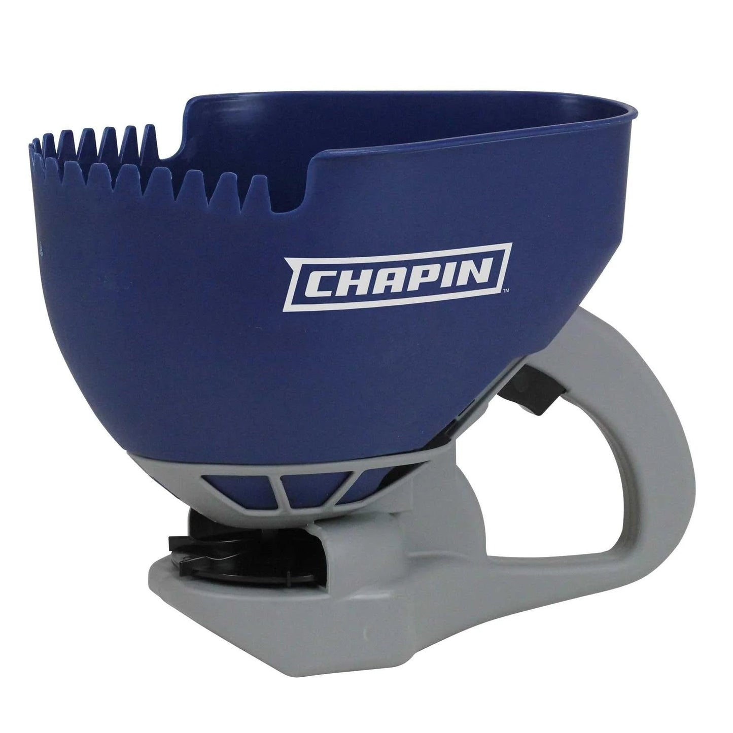 Chapin 8705A Spreader, Salt and Ice Melt, Hand Crank, Lightweight, Portable, Toothed Edge Scoop, Thumb Control Gate and Impeller, Even Spread, Ideal for Small Spaces, Made in USA, 0.3 Gal (1.6Ltr)