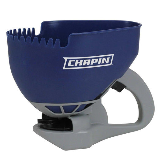 Chapin 8705A Spreader, Salt and Ice Melt, Hand Crank, Lightweight, Portable, Toothed Edge Scoop, Thumb Control Gate and Impeller, Even Spread, Ideal for Small Spaces, Made in USA, 0.3 Gal (1.6Ltr)