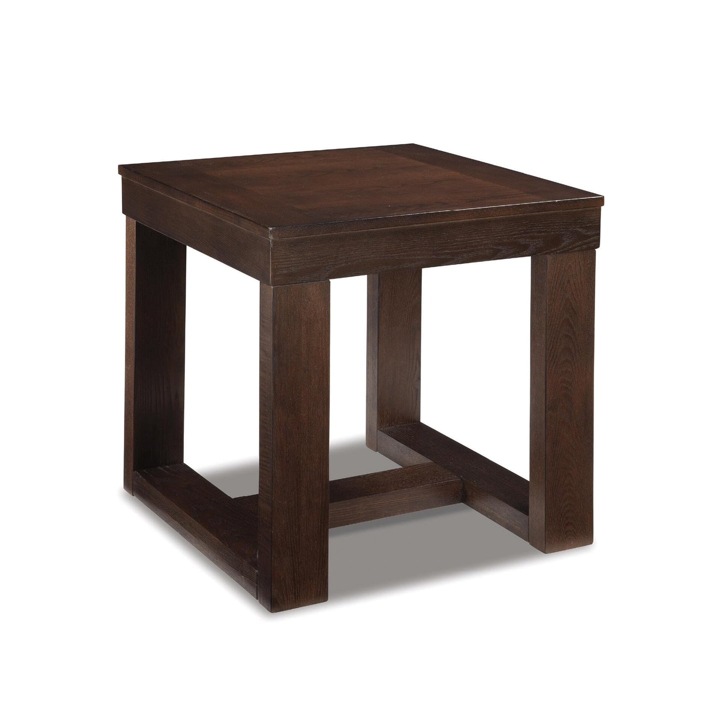 Signature Design by Ashley Watson Classic Oversized Square End Table, Dark Brown