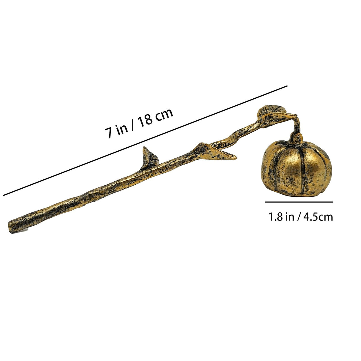 AIM & GGKK Candle Snuffer, Candle Snuffer Extinguisher with Long Handle,Retro Style Wick Flame Snuffer for Putting Out Candle Flame Safely,Pumpkin Candle Snuffers Accessory for Candle Lovers