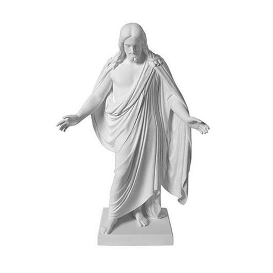 One Moment In Time S36 Christus Statue White Cultured Marble Hand Made Mormon LDS CTR