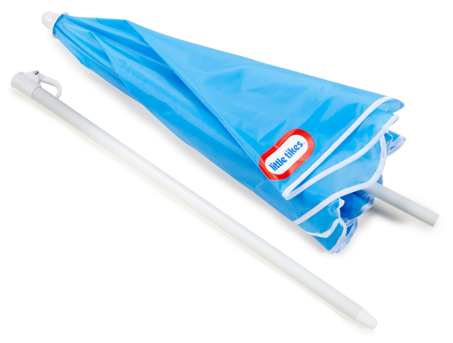 Little Tikes Easy Store Jr. Picnic Table with Umbrella - Blue / Green, 27.25''L x 27.00''W x 18.25''H