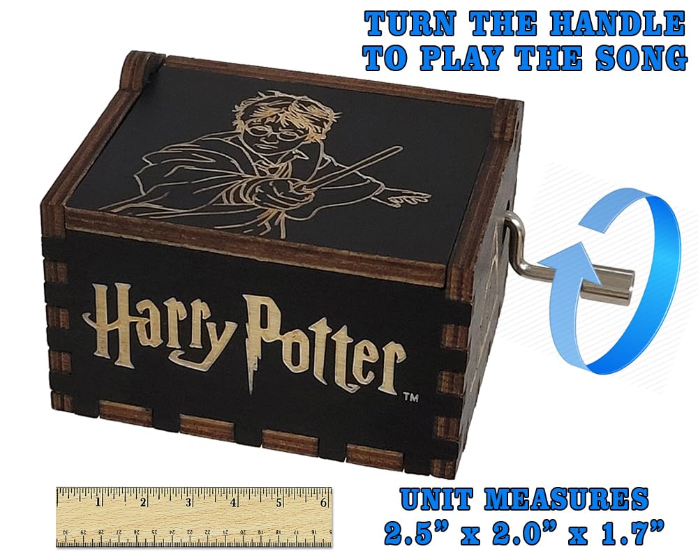 TheLaser'sEdge Harry Potter Mini Music Box Gift - Black Happiness