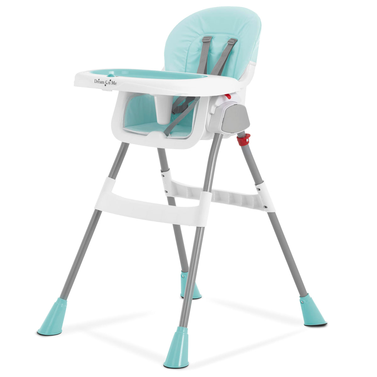 Dream On Me TableTalk 2-in-1 Convertible High Chair, 5-Point Harness, Aqua