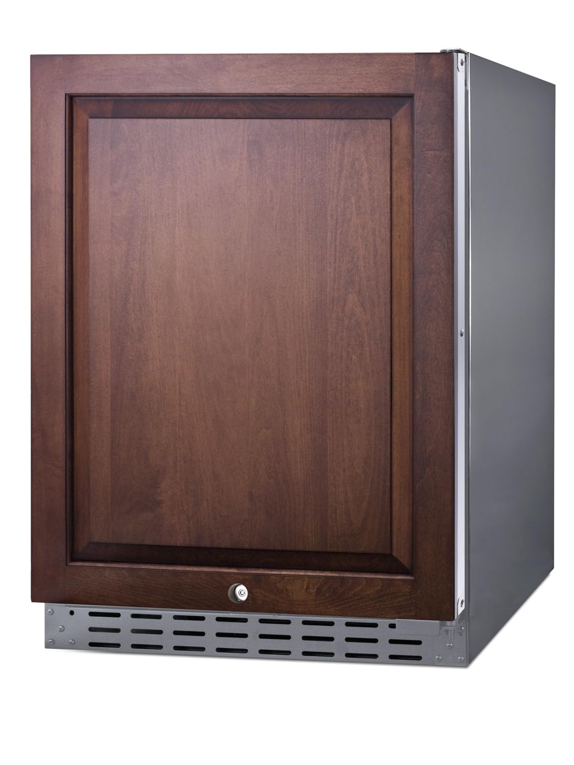 Summit 24” Refrigerator, Built-in, Outdoor Refrigerator, 4.2 cu.ft. Capacity, ADA Compliant, Stainless Steel Cabinet, Panel Ready Door*- AL55OSCSSIF (Panels Not Included)