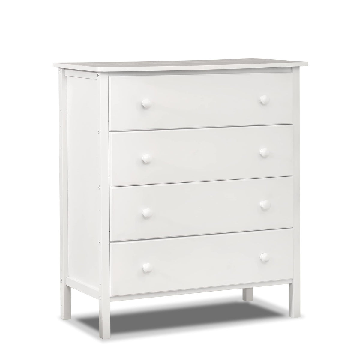 Sorelle Palisades 3-Piece Nursery Set - 4-in-1 Convertible Crib, 4-Drawer Dresser, Changing Table with Hamper - Non-Toxic Wood Finish - White