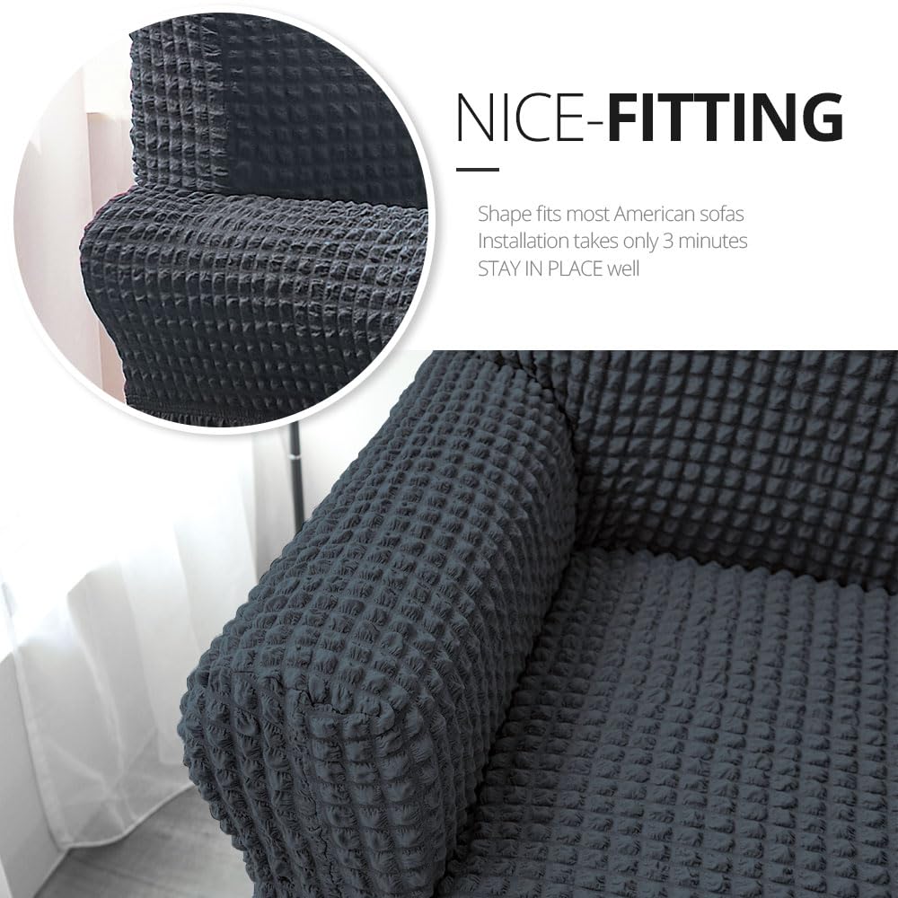 NICEEC Loveseat Covers Washable Love Seat Couch Covers Slipcover with Skirt