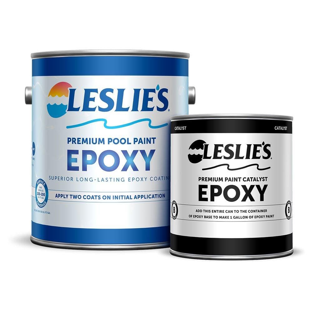 Leslie's Premium High Build Epoxy - 1 Gallon Ice Blue 426641019