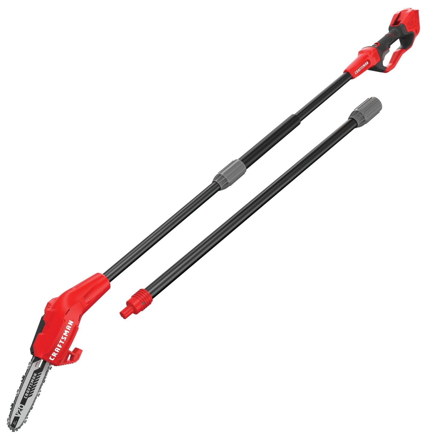 CRAFTSMAN Pole Saw, Pole Saws for Tree Trimming, Cordless V20 Tool-Only Tree Trimmer, Up to 14 Ft Extended Reach (CMCCSP20B)