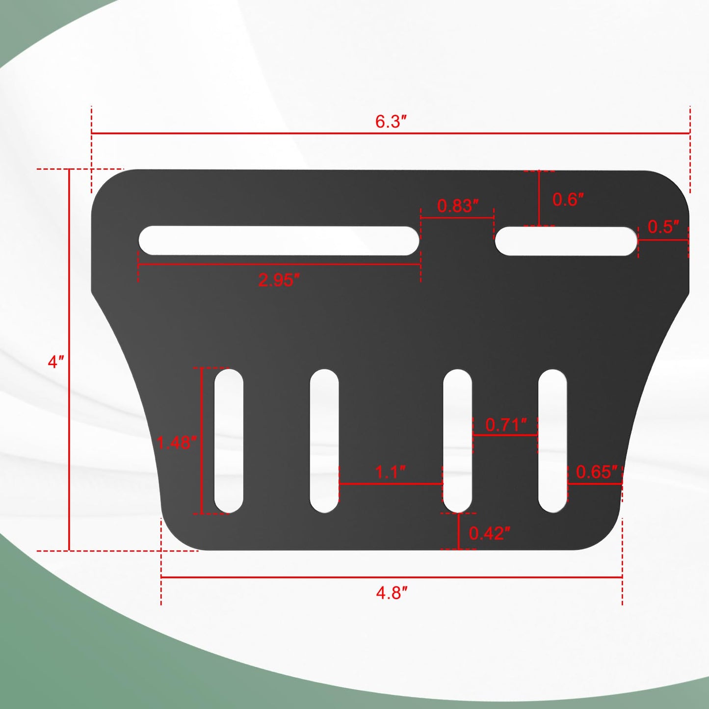 Linone 2PCS Heavy Duty Bed Frame Adapter/Connector Plate for Headboard and Footboard, Adjustable Metal Frame Modification Brackets
