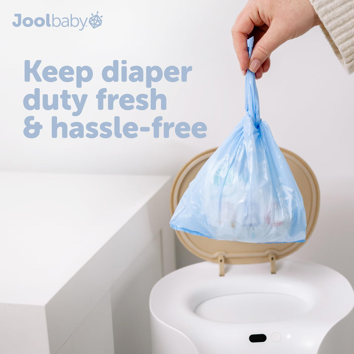 Jool Baby Diaper Disposable Bags (225 Count) - Lavender-Scented, Easy to Tie – Great for At Home & On the Go