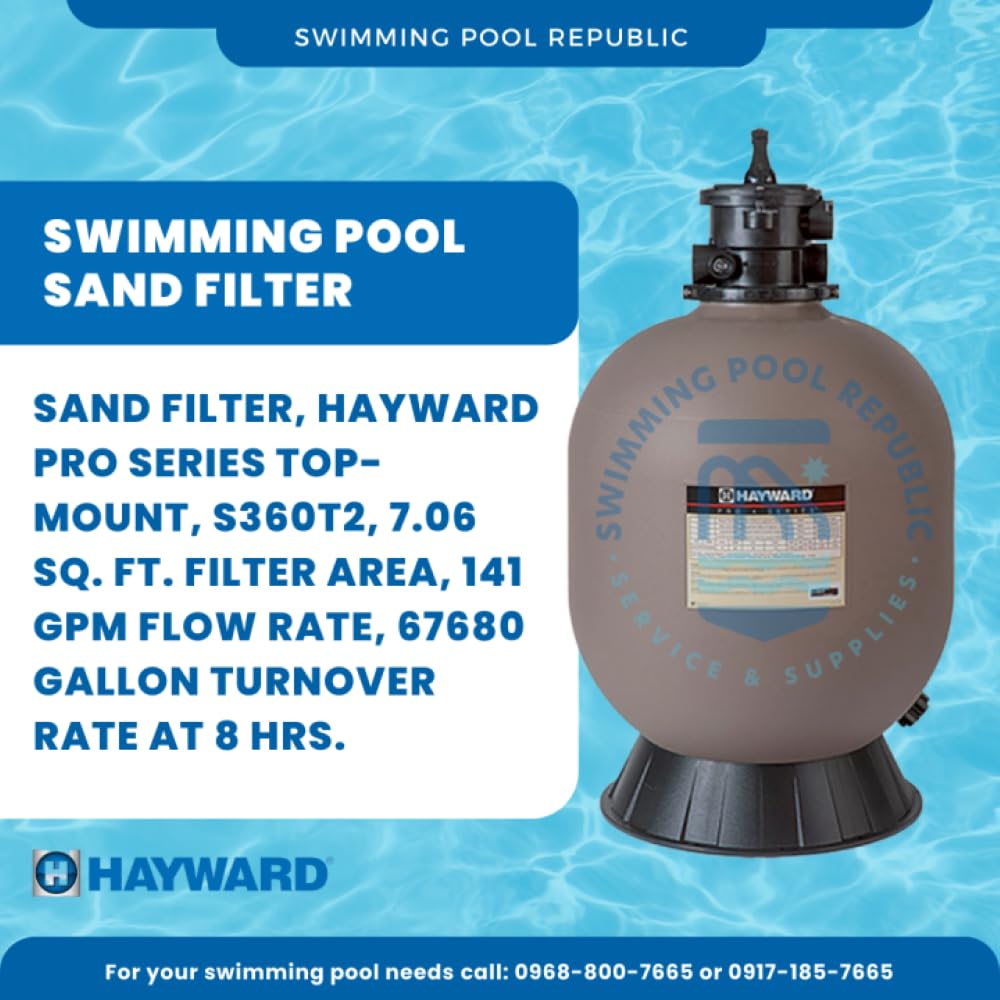 Hayward W3S270T ProSeries Sand Filter for Pool Use - 27 Inch Top-Mount