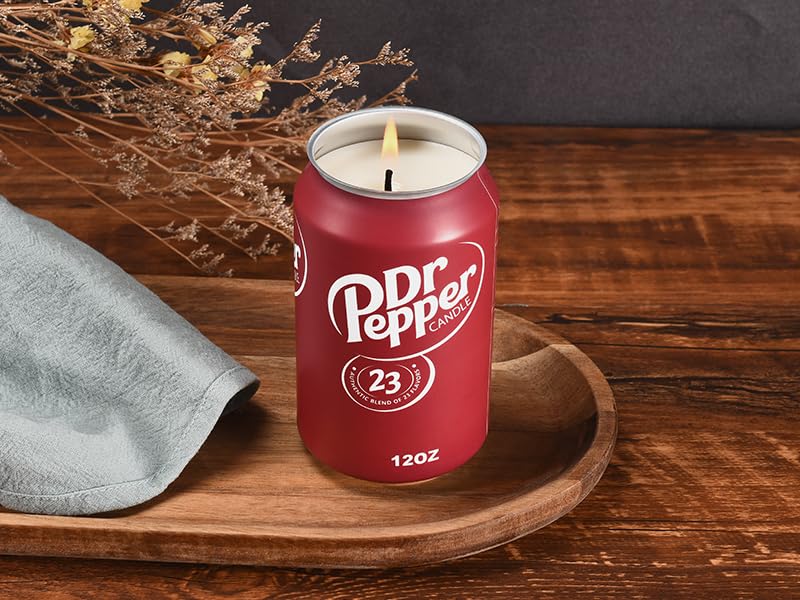 Doctor Pepper Candle - Smells Like the Real Soda - Soy Funny Candles Gift