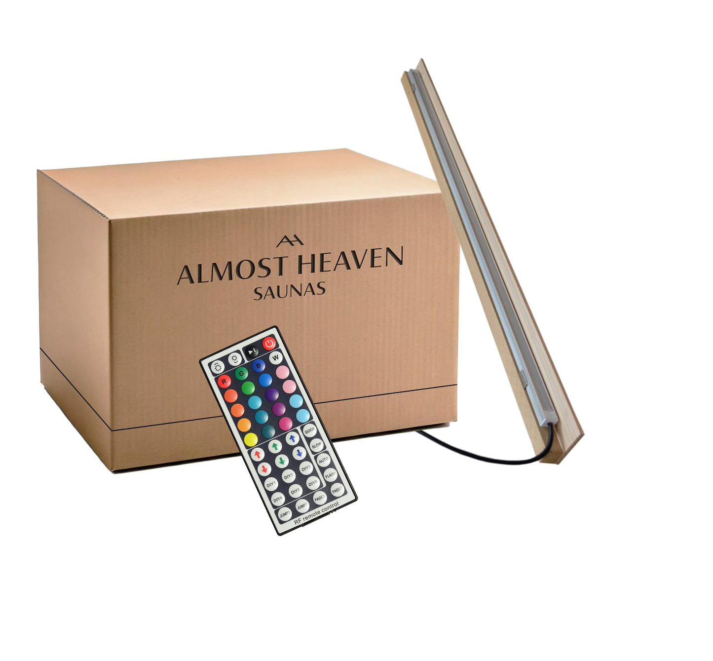 Almost Heaven Saunas Light Bar Set 30", Placed on Sauna Bench or Wall, Sauna Accessories for Traditional & Infrared Saunas, Waterproof Power Supply, 10,000 Hours of Lighting (30" - RGB Color Changing)