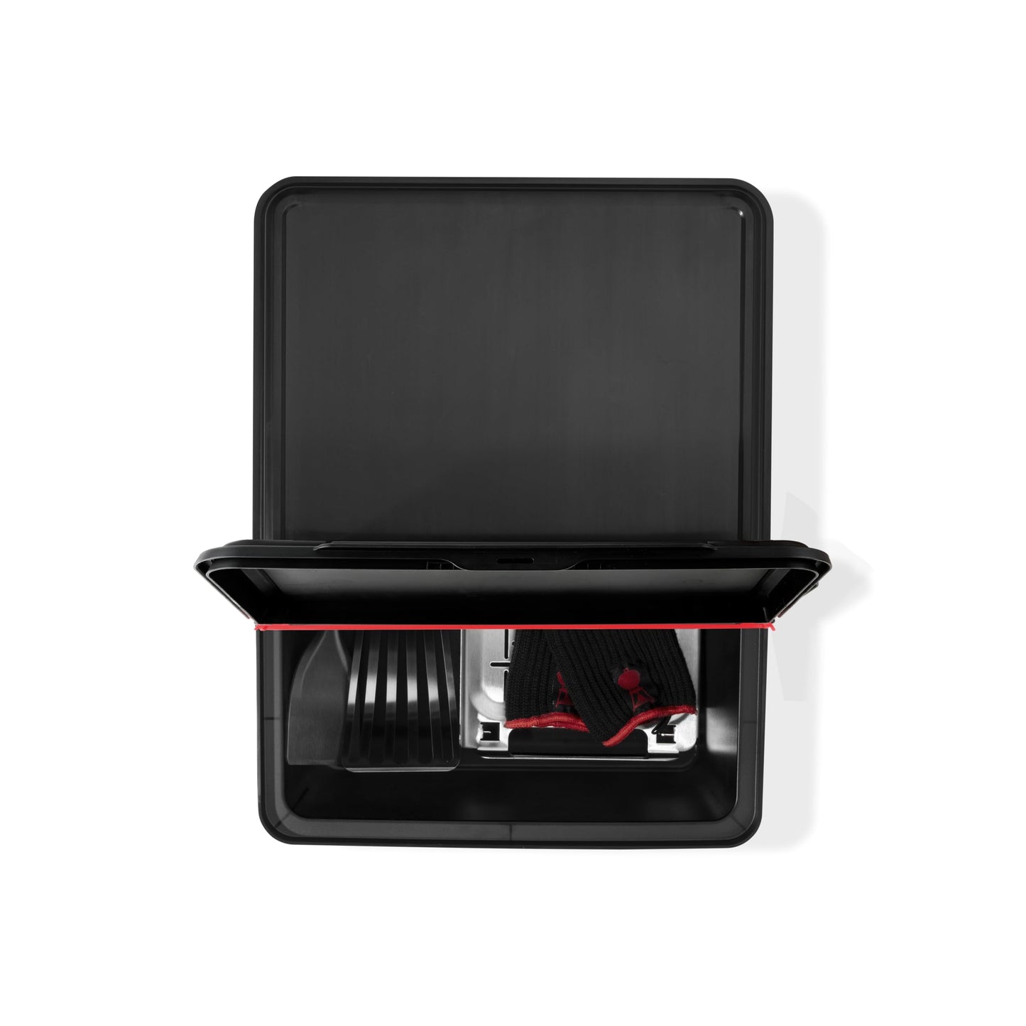 Weber Works Outdoor Storage Bin – Weather‑Resistant Grill Tool & Accessory Organizer with Hinged Lid - Side Tables & Carts