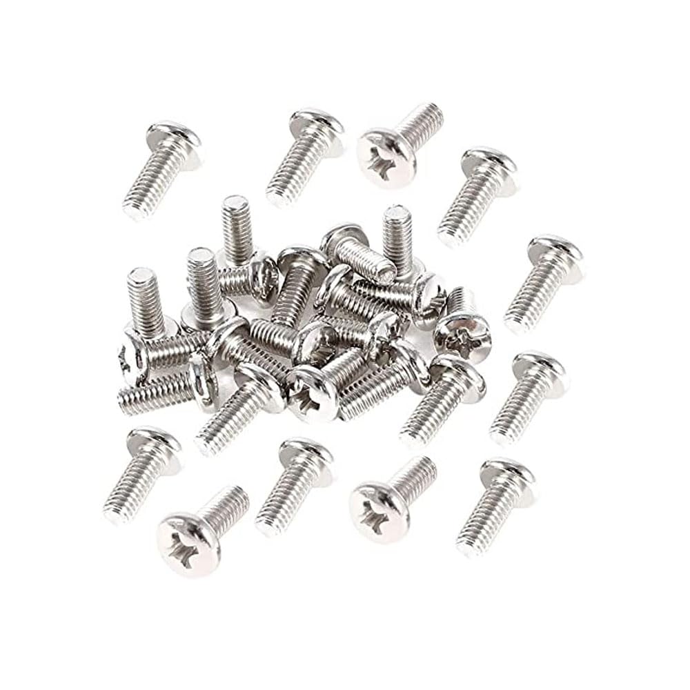60 PCS Stainless Steel VESA TV LCD Monitor Mounting Phillips Head Screws M4 x 16mm