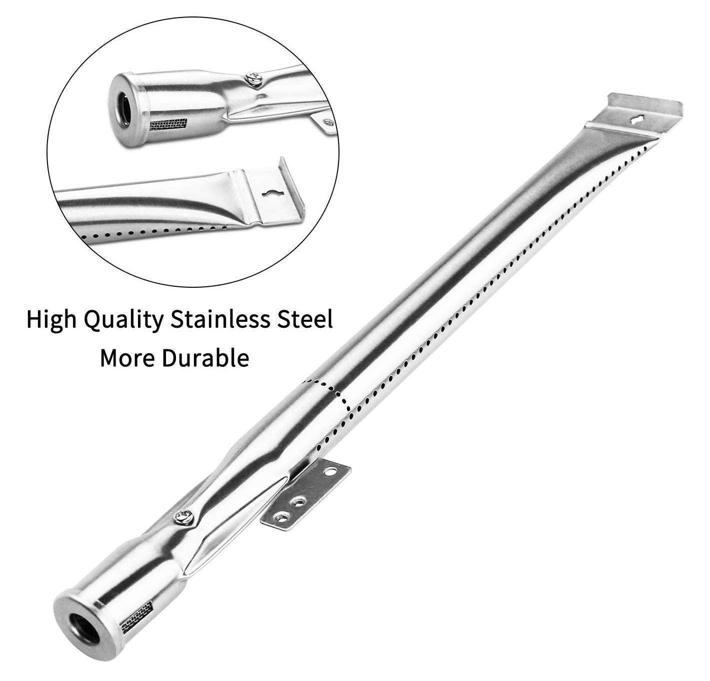 BBQ-Element Stainless Steel Grill Burner Tubes Replacement for Nexgrill 720-0830H, 720-0783E, 720-0864, Gas Grill Pipe Burners for Kenmore, Kitchen Aid, Nexgrill 720-0830A Gas Grill.(4 Pack)