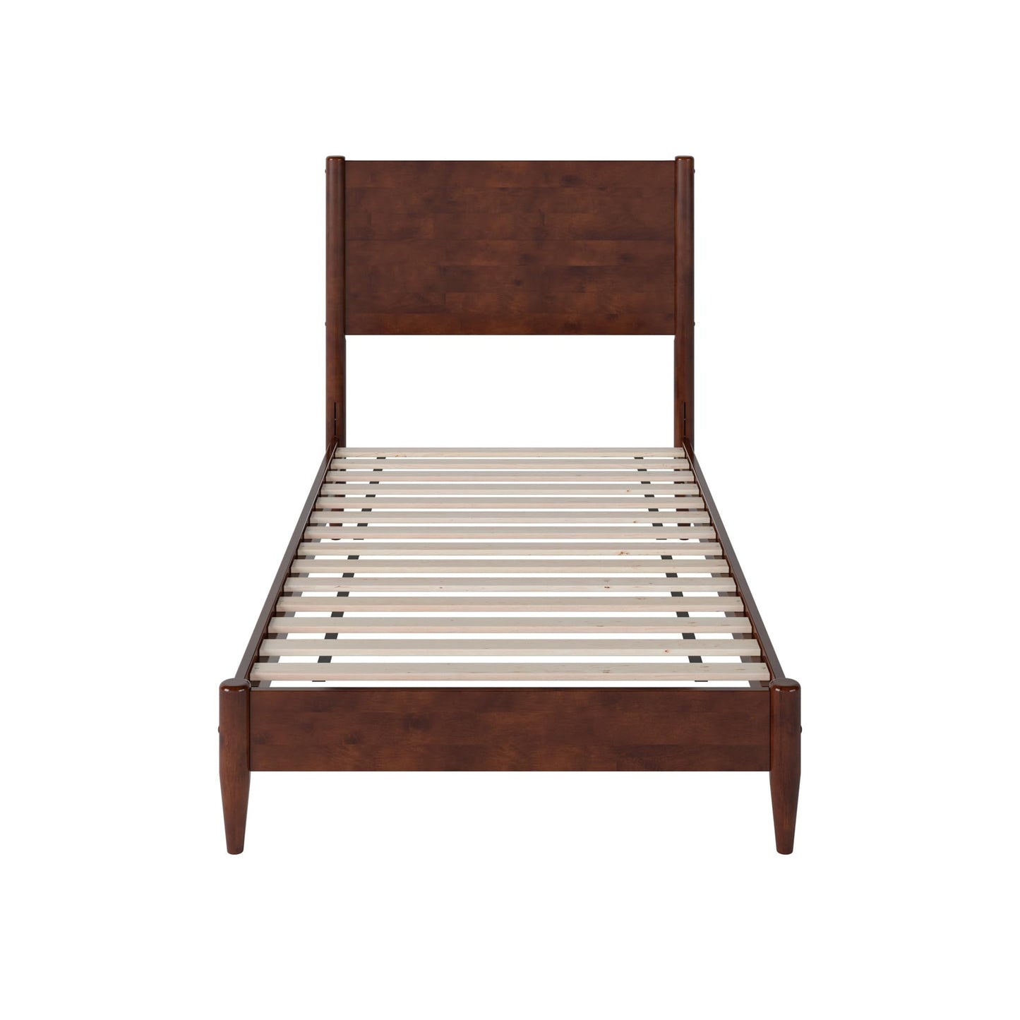 AFI, Pasadena Twin XL Solid Wood Low Profile Platform Bed, Walnut