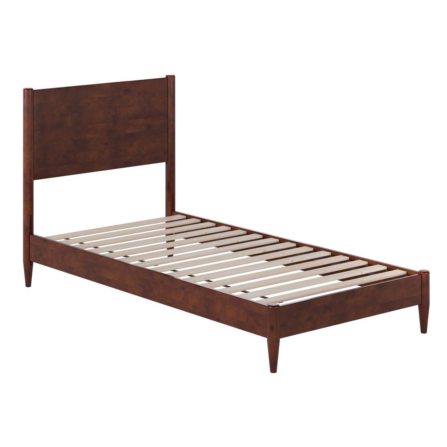 AFI, Pasadena Twin XL Solid Wood Low Profile Platform Bed, Walnut