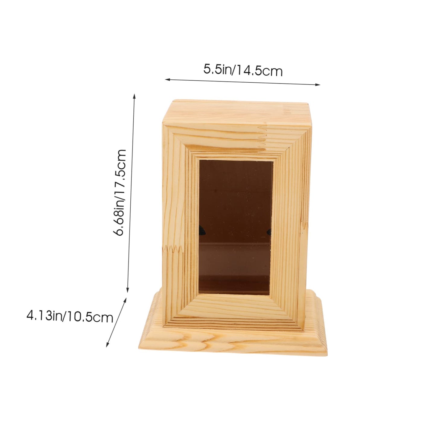 BESPORTBLE Cat Cremation Ashes Memorial Urn Wooden Pet Ash Container Photo Frame Portable Design for Remembrance and Healing