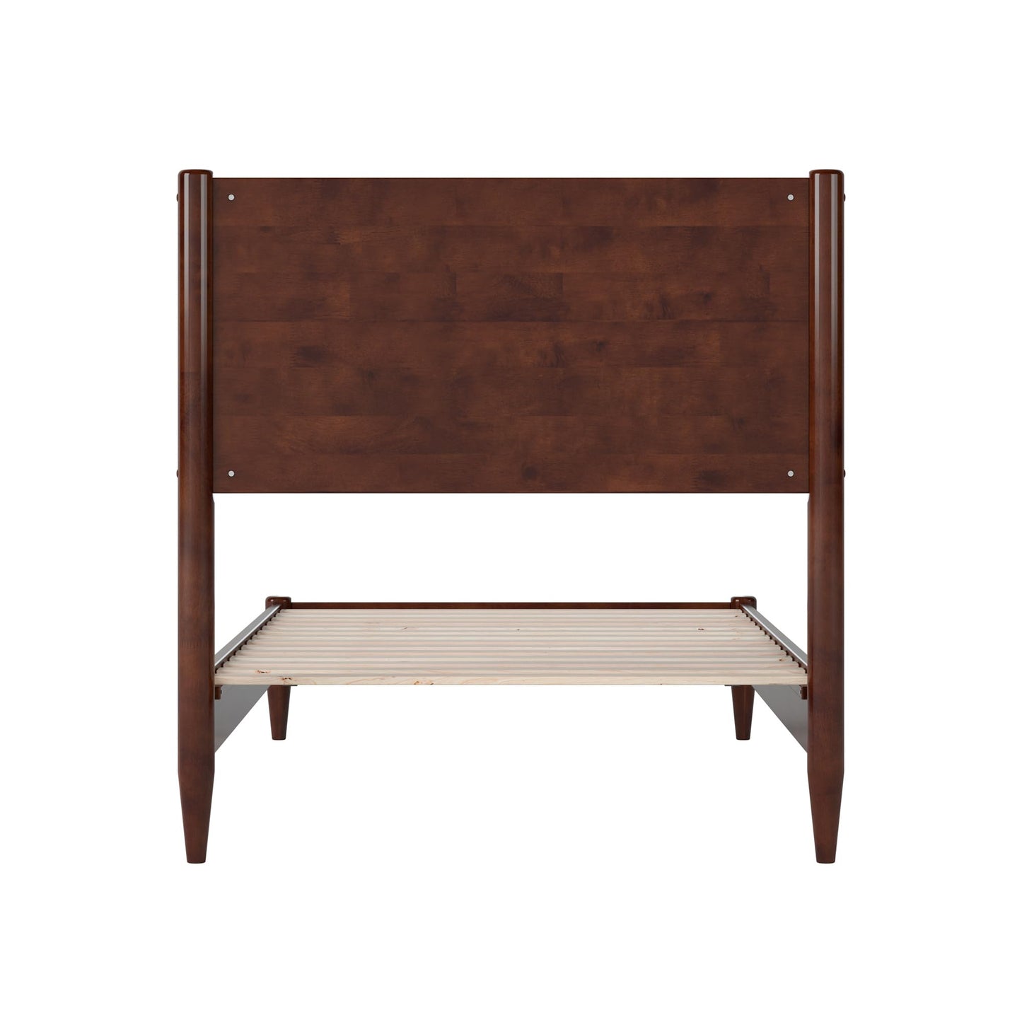 AFI, Pasadena Twin XL Solid Wood Low Profile Platform Bed, Walnut