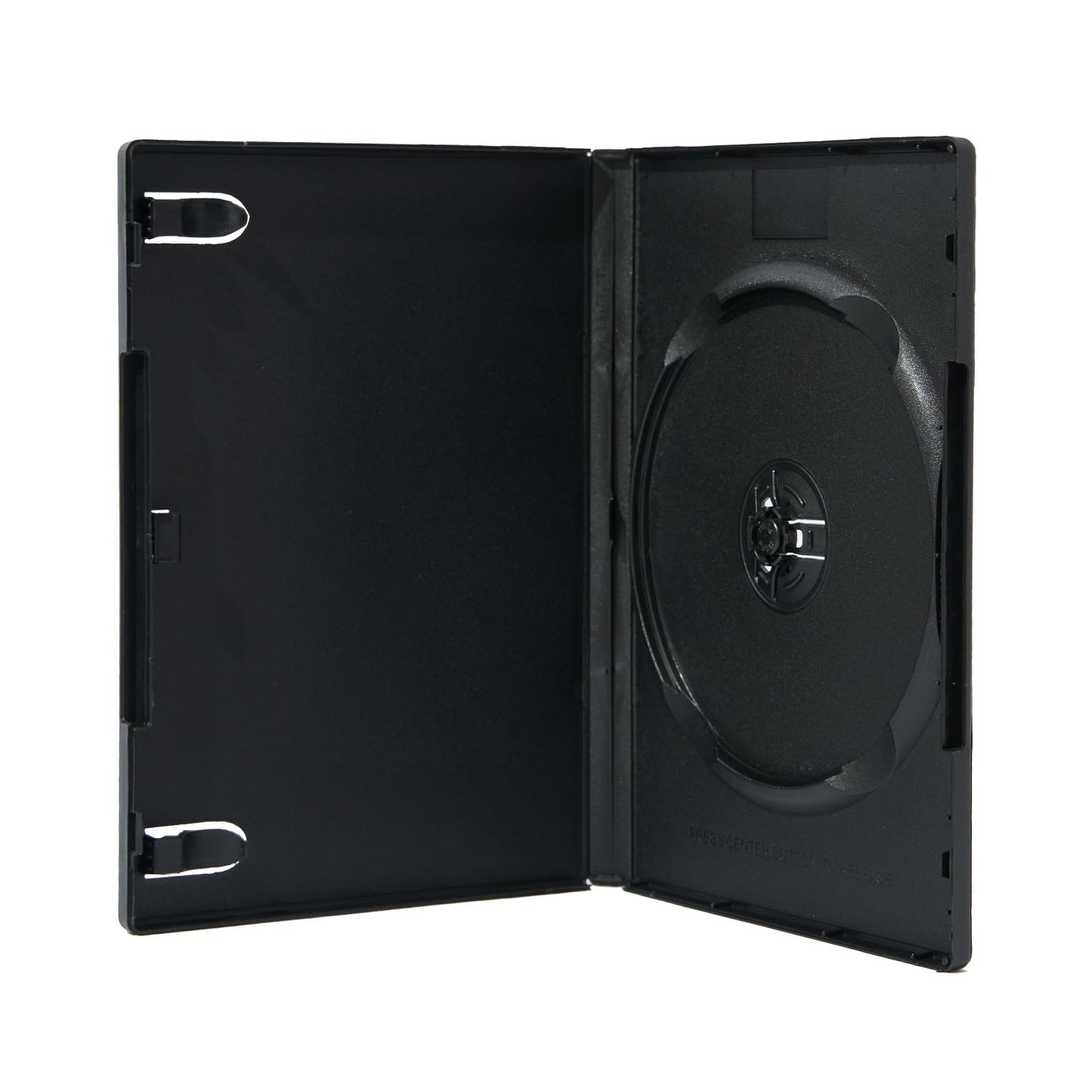 25 Pack Maxtek Standard 14mm Black Signle Disc DVD Cases with Outter Clear Sleeve