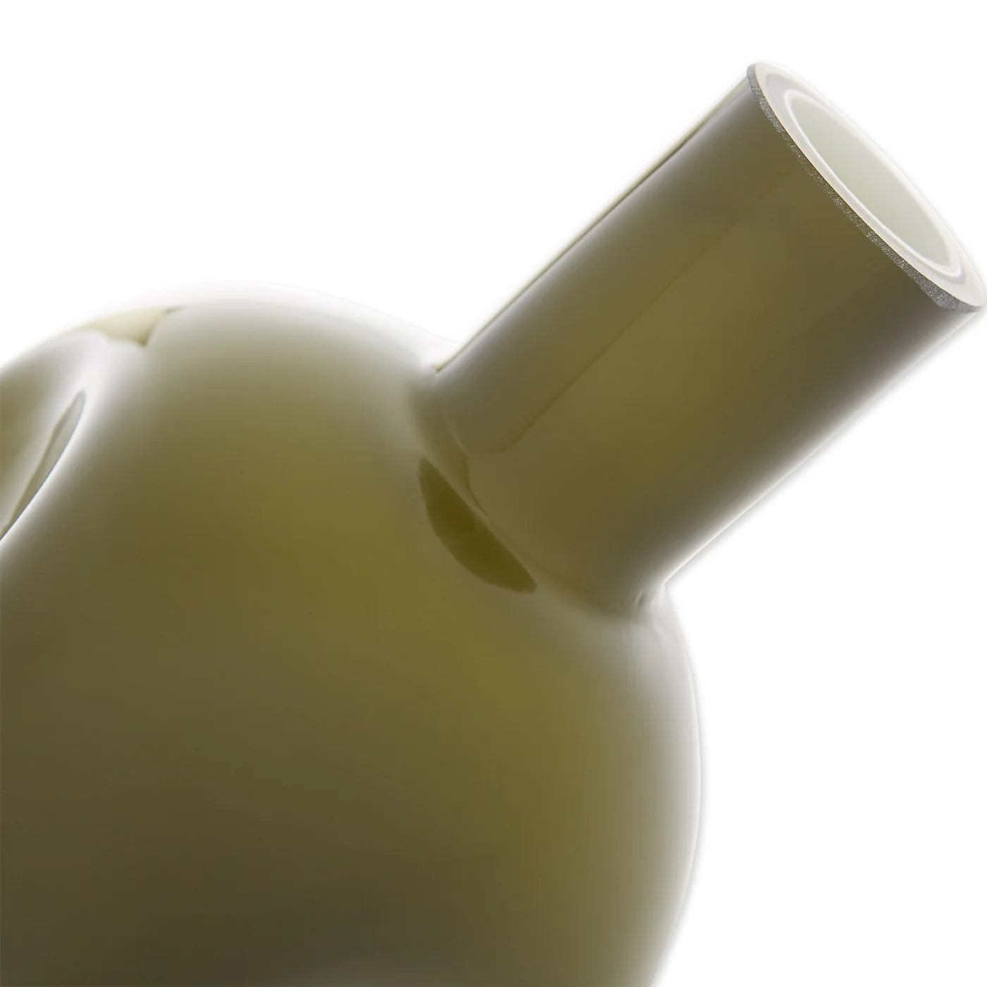 HUNTER GREEN ABSTRACT VASE