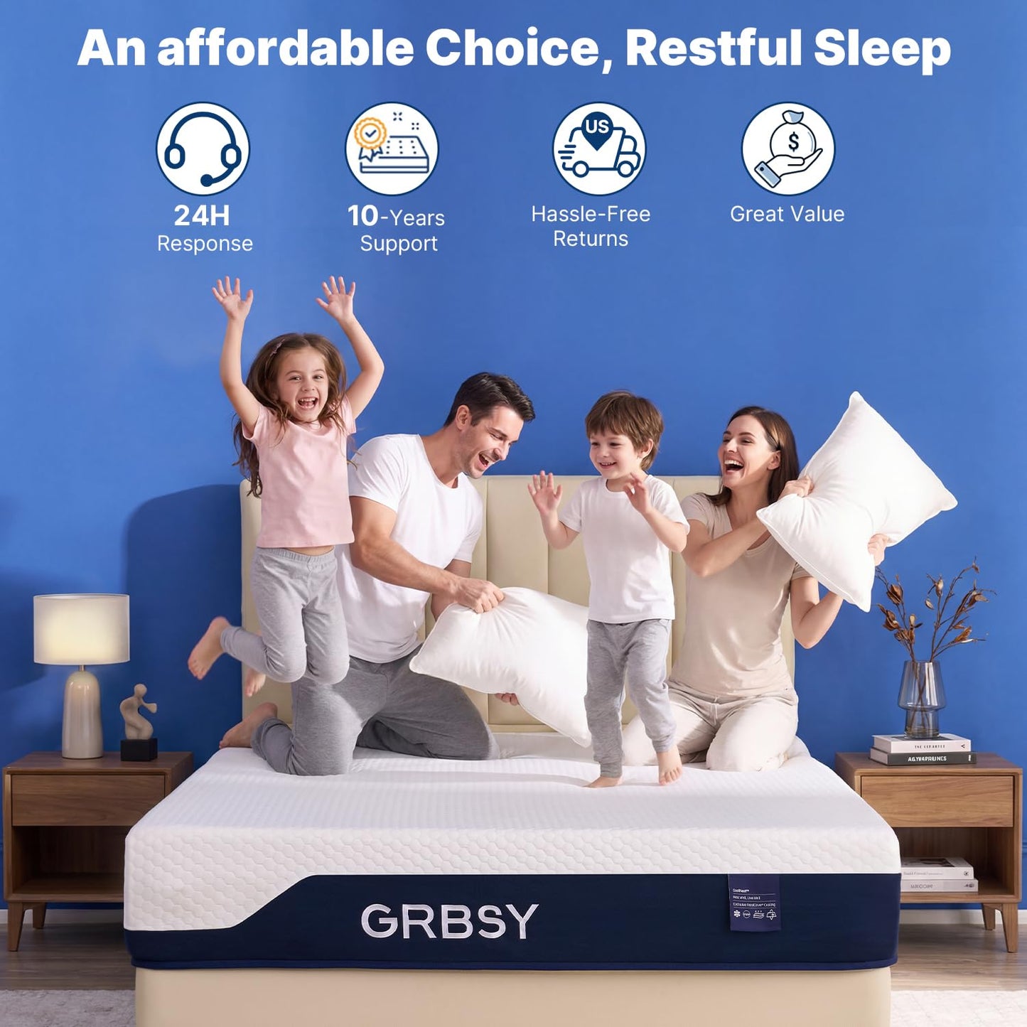 12 Inch RV Mattress Short Queen, Cooling Gel Memory Foam Mattress, Pressure Relief, Firm Feel, Washable IceSik Cover, Mattress in a Box, Motion Isolation, Fiberglass Free, Certified Safe Foams, 60x75