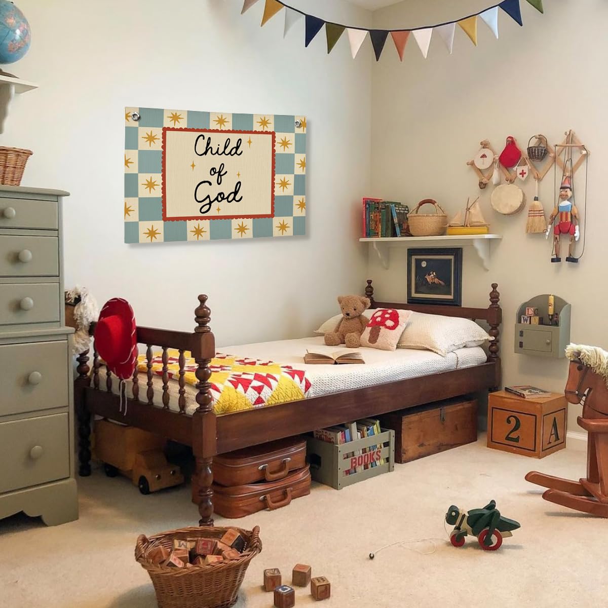 SHAXYOSHOU Kids Classroom Bedroom Decor Banner Wall Art Decor 20x30 Inch