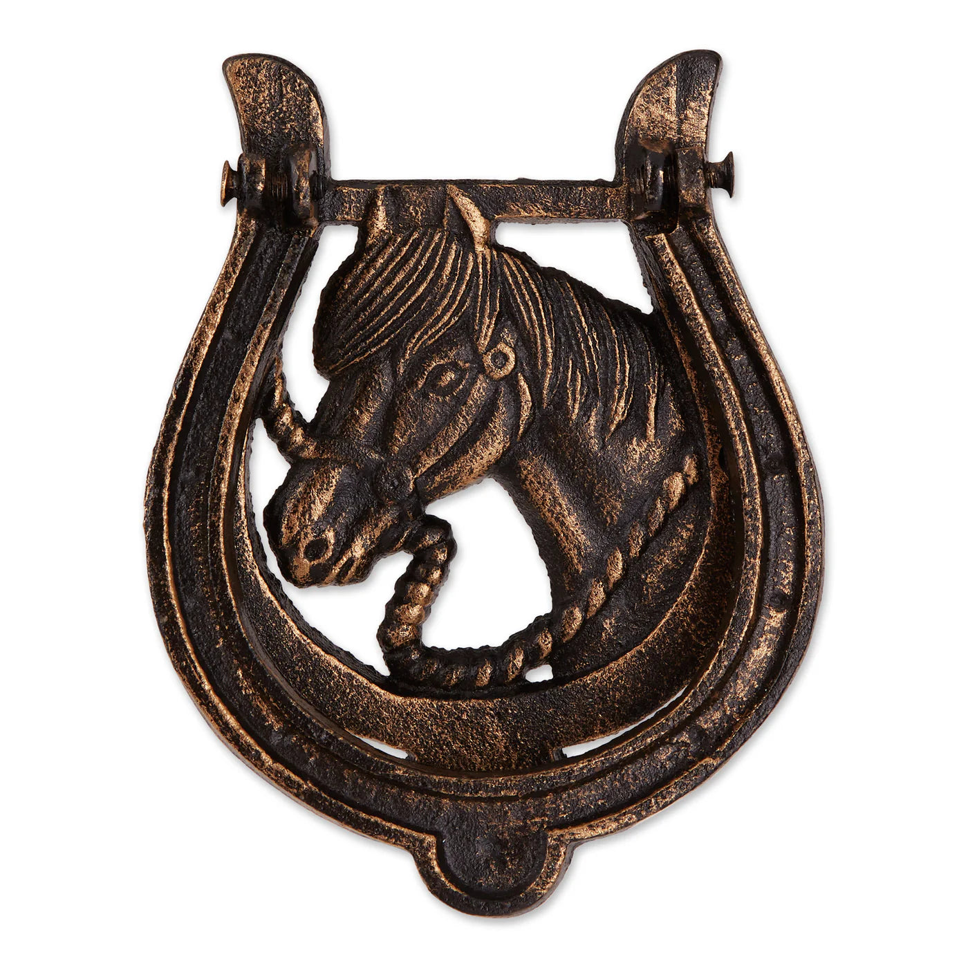 HORSESHOE CAST IRON DOOR KNOCKER