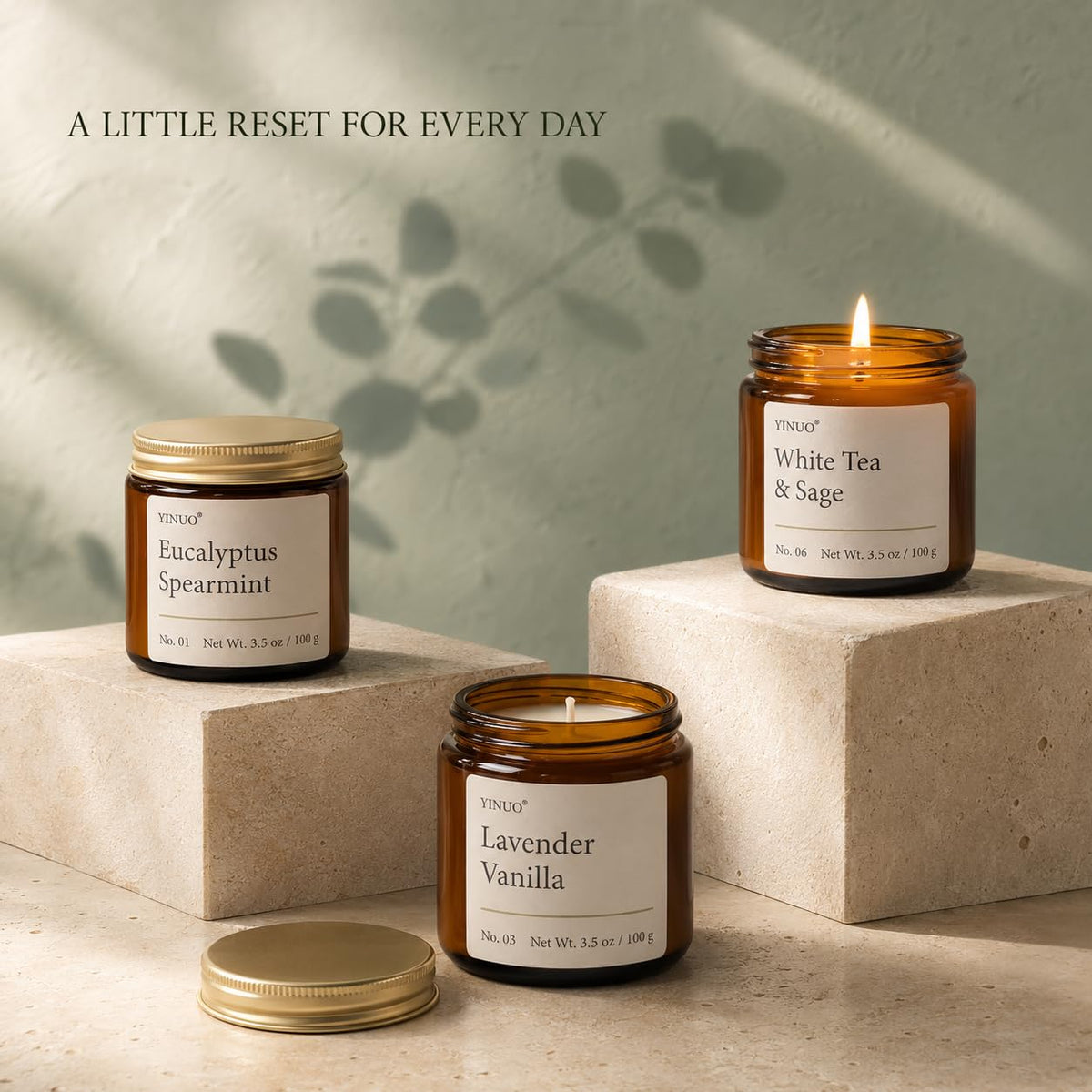Scented Candles Gift Set for Women, 10 Pack Soy Spa Candles Bithday Gifts