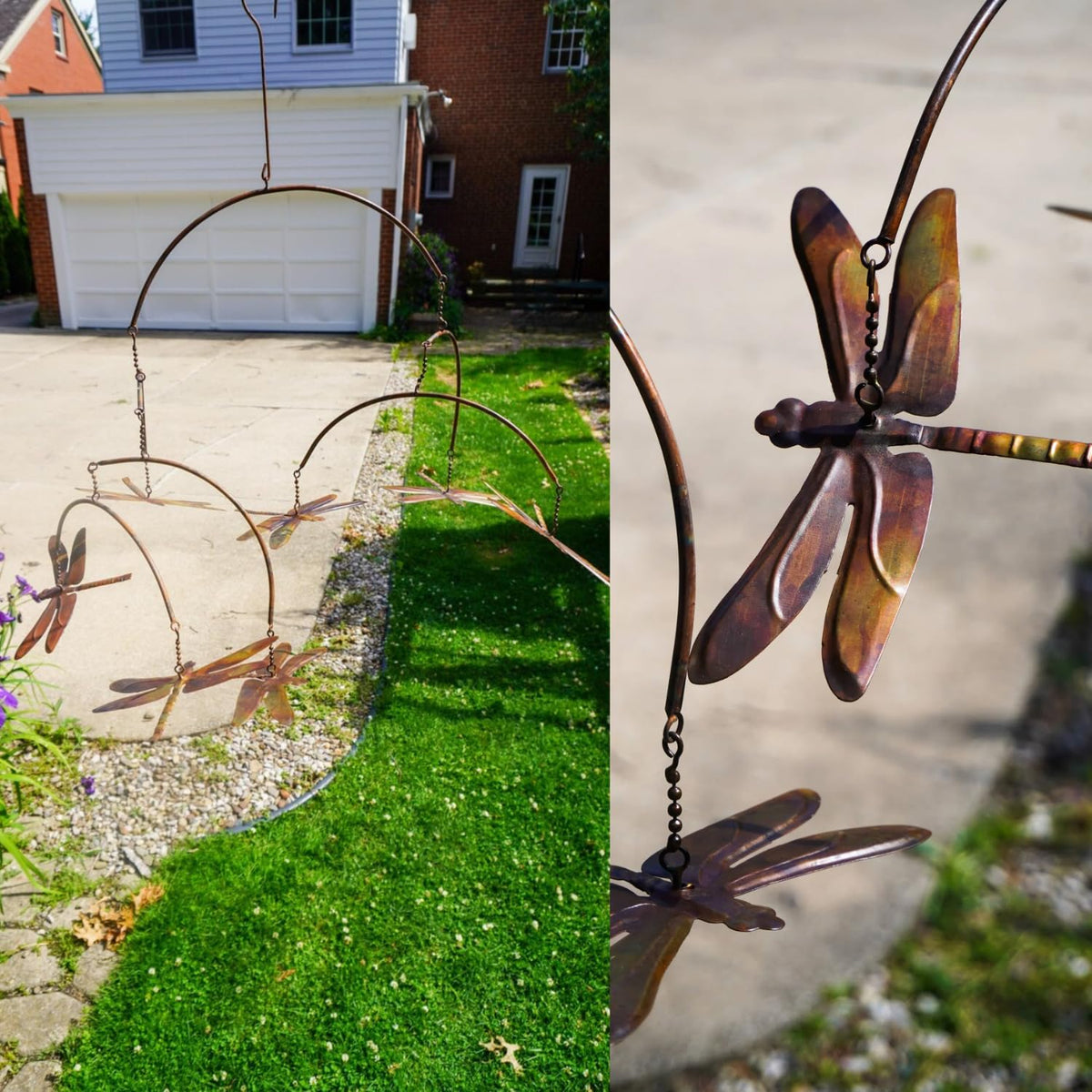 Ancient Graffiti Hanging Dragonfly Mobile, Multi, 28" H