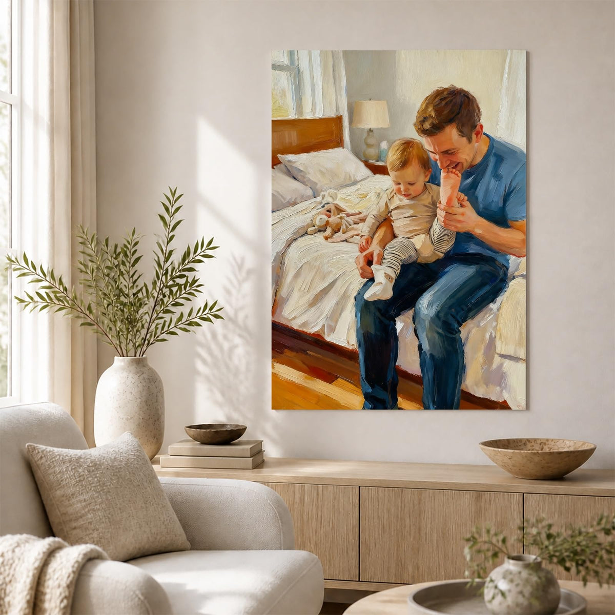 Picture to Oil Painting Art Poster, Gift for Your Partner