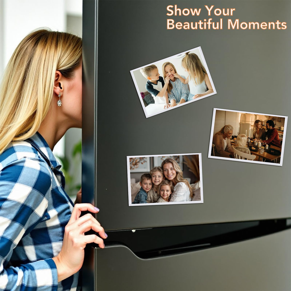 KKJCXY Magnetic Picture Frames for Refrigerator 4x6, 10 Pack White