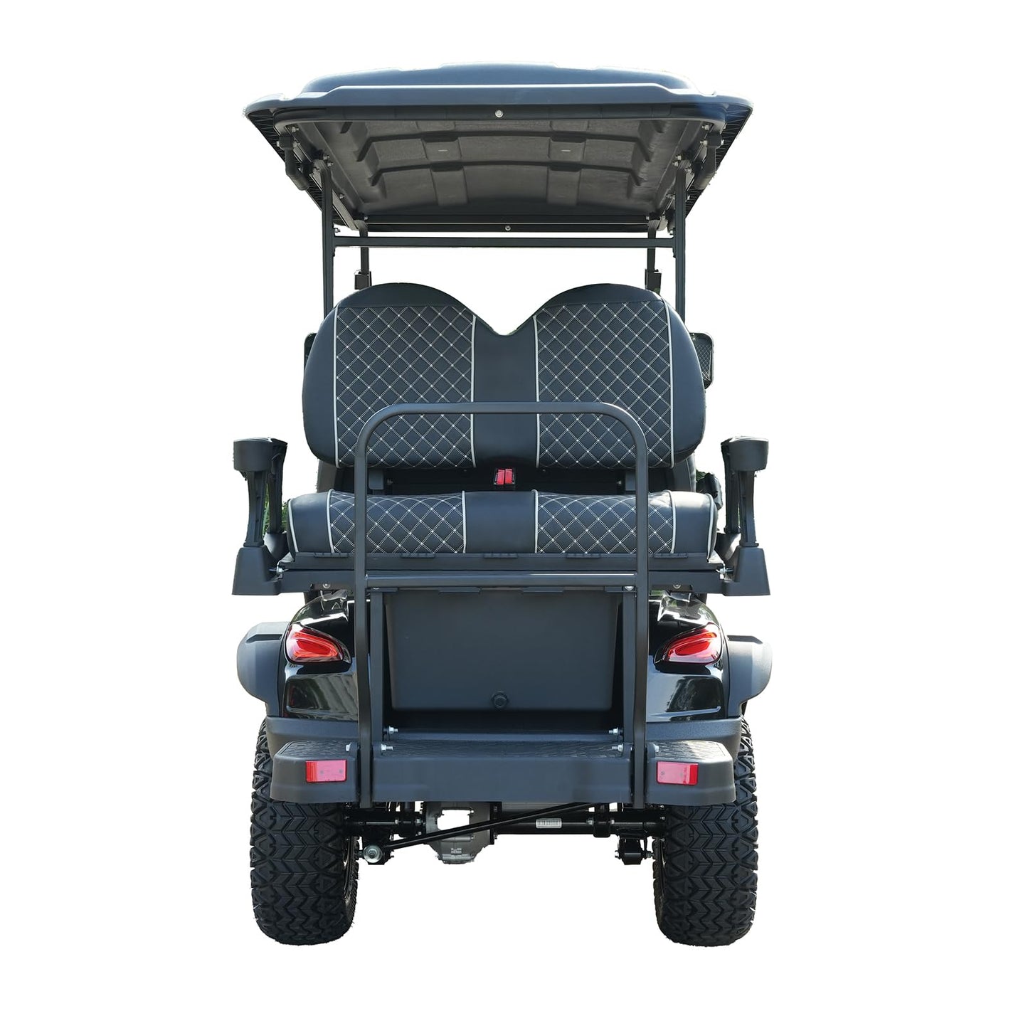 X-ARK 4-Seater Electric Golf Cart for Adults, 23.5 All-Terrain Off-Road Tires, 5000W High-Power Motor, 60 Miles Max Range, 10 Inch Flat Touch Screen, Large Storage Box, Hotel, Beach, Farm, Park