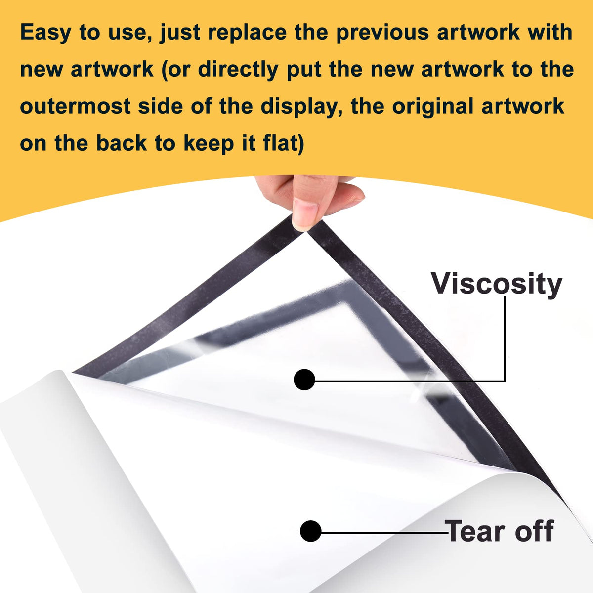Vodolo 5-Pack Kids Artwork Frames Changeable, Kids Art Display Frame with Self Adhesive Backing, Magnetic Children Artwork Storage Frames, A4 Picture Frames Changeable for Drawing Crafting