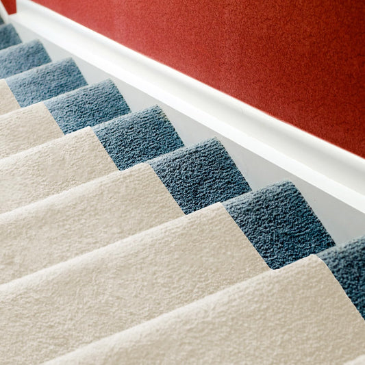 LAMINET Beige Non-Slip Washable Stair Covers for Carpeted Stairs 30'Lx30 W