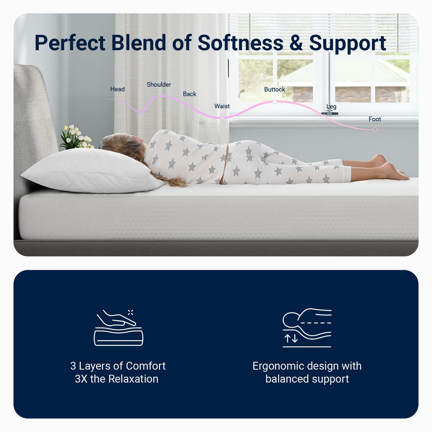 Avenco Twin XL Mattress, 8 Inch Twin XL Size Mattress in a Box, Gel Memory Foam Mattresses for Cooling Night Sleep & Pressure Relief, Colchones TXL for Kids Fiberglass Free CertiPUR-US Certified