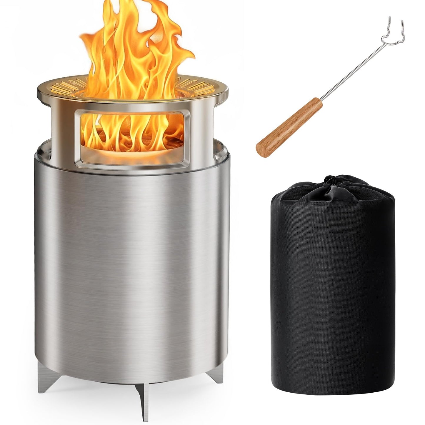 Ciays Smokeless Firepit, 7″ Tabletop Fire Pit