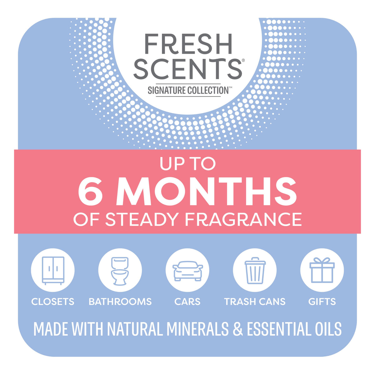 Fresh Scents Hello Gorgeous Scented Sachets 6 Pack