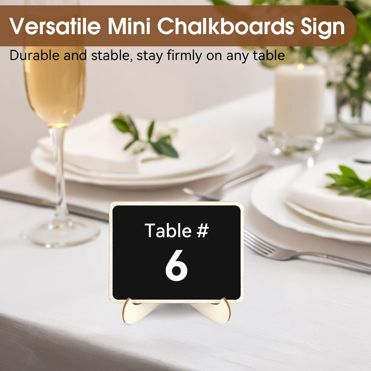 30 Pack 4" x 3" Mini Chalkboard Signs, Food Labels for Party Buffet
