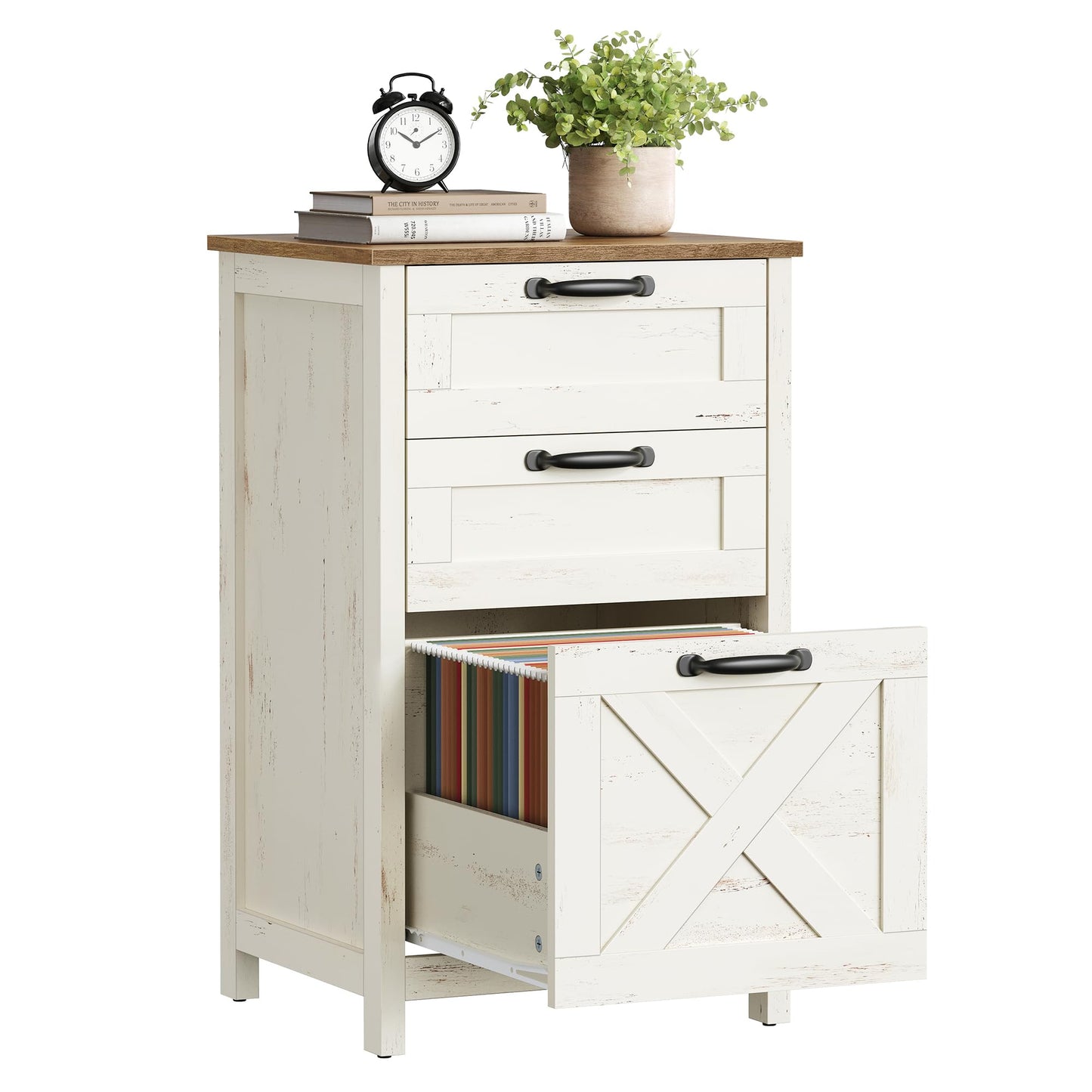 VASAGLE File Cabinet, 3-Drawer Filing Cabinet for Home Office
