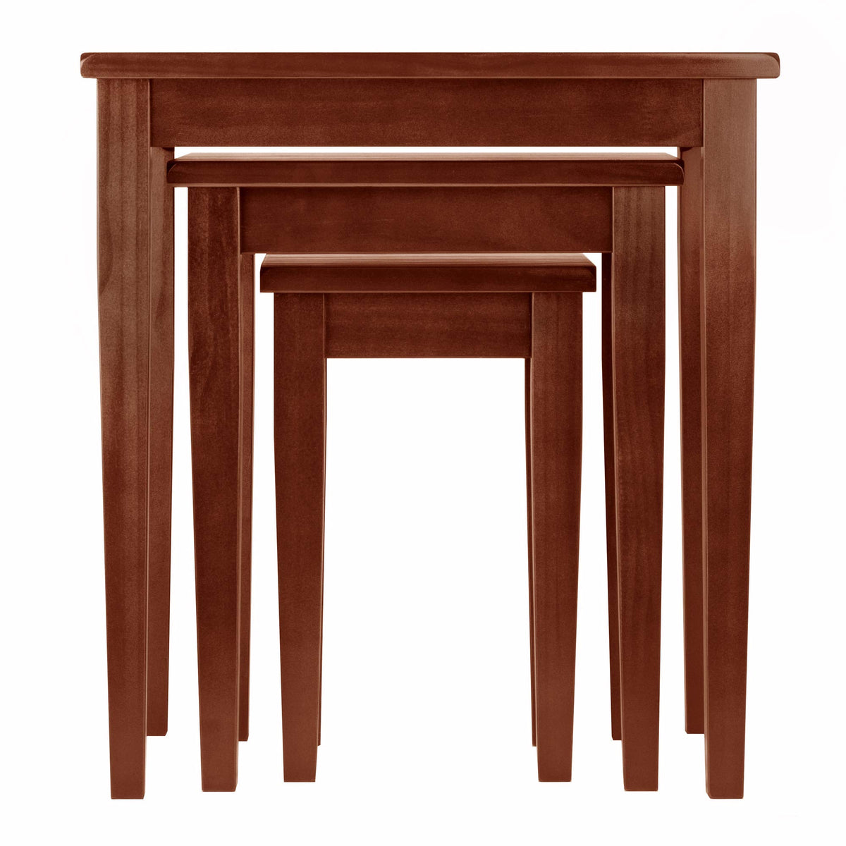 Winsome Regalia Nesting Accent Tables, for Living Room, Walnut, Set of 3
