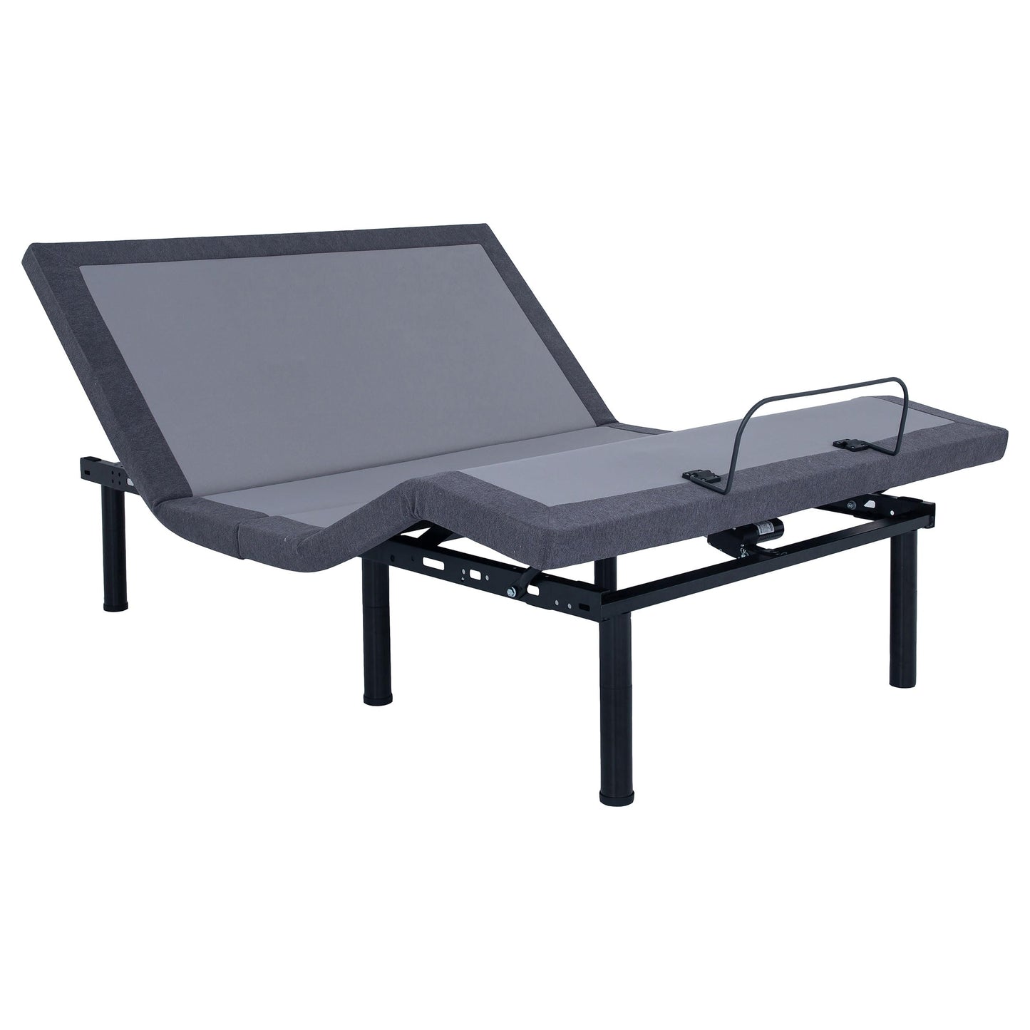 Coaster Home Furnishings Clara Contemporary California King Size Upholstered Adjustable Bed Base with Wireless Remote Height Adjustable Legs Easy Assembly Black 350131KW