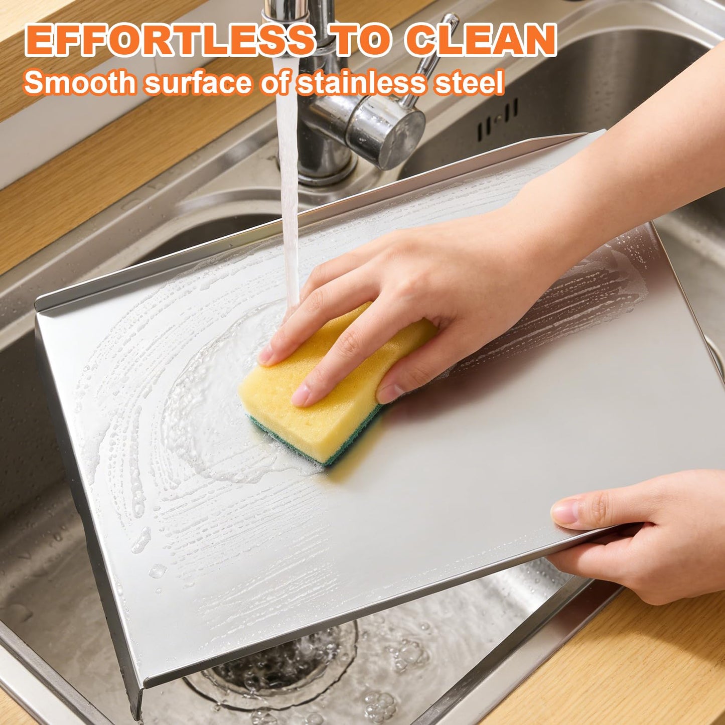 MOASKER Drip Pan for Z Grills 1000 Series Pellet Grills Heat Baffle Replacement Parts for Z Grills 10002B 10002E 1000C 1000D 1000E Stainless Steel Drip Tray Parts