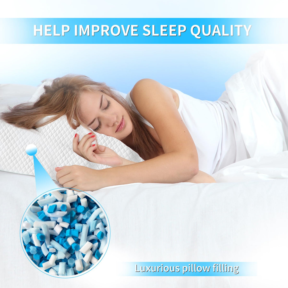 HONEHO 45LBS Shredded Memory Foam Filling Bean Bag Filler