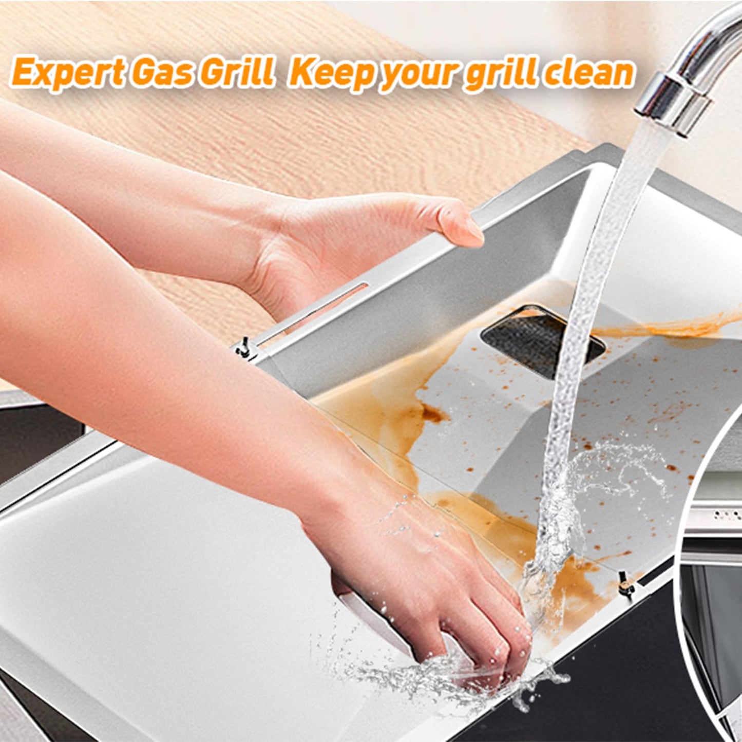 Adjustable Grease Tray with Catch Pan for Nexgrill, Charbroil, Dynaglo, Kenmore & Expert Grill – Fits 3/4/5-Burner Gas Grills, Heavy-Duty Aluminum Drip Pan with Catch Design