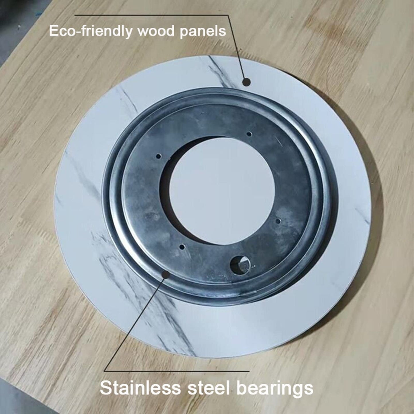 Rotating Turntable 360 Degree Rotating Wooden Platform, Flat Monitor Platform, Swivel TV Stand, Round Bonsai Turntables, for Large Screen TV/Monitor/Bonsai Plants
